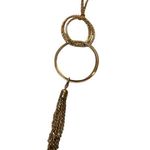 Vintage Gold Tone Tassle Dangling Chain Necklace Valentines Anniversary y2k Jewe Photo 3