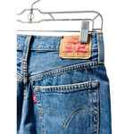 Levi's Levi Strauss 501 Button Fly Women's Denim Jeans Shorts Size 25" Small Wash Blue Photo 5