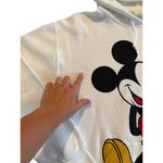 Disney Mickey Mouse Hoodie Adult Medium White Pullover Sweatshirt Graphic Print Photo 6
