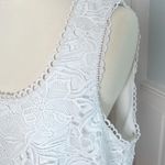 Boston Proper White Tank Dress With Lace Photo 7