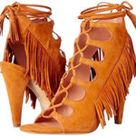 Sergio Rossi Sigerson Morrison Marita designer boho 
Heel spring Sandal,Fringed / Suede Photo 0