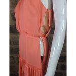 Elizabeth and James  NEW Carlita‎ Dress Sleeveless High Neck Orange Silk Size 6 Photo 6