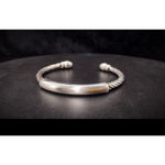 Boutique Unisex Twist Bar 925 Sterling‎ Silver Cuff Bracelet, Adjustable Photo 12