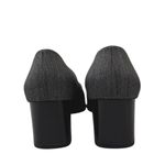 Salvatore Ferragamo  Women's Gray Leather Slip On Classic Pump Shoes Size 6.5 Photo 2