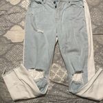 Two Tone Distressed Jeans. Hidden by Buckle Blue Size 27 Photo 0