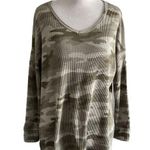 American Eagle Waffle Thermal Camo Top | XS Photo 0