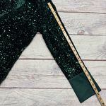 J. McLaughlin Barrett Sequin Shirt Emerald Green Velvet Satin Size Large NEW Photo 8