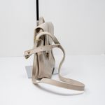 Brahmin  Genuine Smooth Leather Suede Lining Crossbody Purse Bag Neutral Tan Gold Photo 1