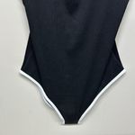 NWT BMJL Black and White One Piece Swimsuit with High Photo 2