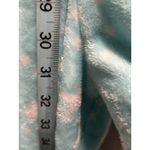 Faded Glory  Stars Mint/White One Piece Zip Front Hooded Pjs Size L 12-14 Soft Photo 3