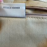 Marco Buggiani Italy cream tan leather messenger bag Photo 9