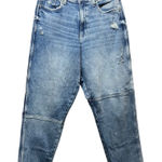Arizona‎ Jean Co Highest Rise Curvy Mom Distressed Denim Light Wash Women's 13 Blue Size undefined Photo 0