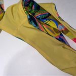 Aerie Two Piece Bikini Women L Ruffle Longline Bikini Top Cheeky Bottom Floral Photo 6