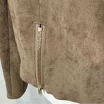 Umgee  tan suede zip moto stlye jacket size small Photo 9