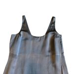 Diane Von Furstenberg  Lyla Grey Sleeveless Shift Dress High Slit Size Small Photo 2
