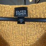 Eileen Fisher ‎ Italian Yarn V-Neck Sweater Small Petite Fall Yellow Linen Blend Photo 2