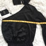 4th + Reckless Women’s black one shoulder choker bodysuit size 2 Photo 3
