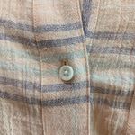 Free People  Paradise Garden Plaid Cropped Button Up Top Batwing Sleeve XS Photo 6