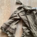 Cotton On  Boho Festival Green Off Shoulder Boho Festival Crochet Romper Playsuit US XS Photo 5