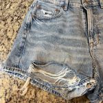 American Eagle  Outfitters Light Blue Distressed Jean Shorts Photo 1
