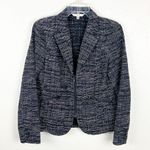 CAbi Mingle Tweed Textured Long Sleeves Half Zipper Blazer Jacket #723, Size 8 Photo 5