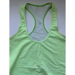 Lululemon lime Green Racerback Tank with Lavender Dots Photo 2