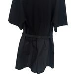 COS  Black Button up Utility Summer Shorts Romper Women’s Size M Photo 6