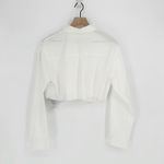 Storets NEW Taylor Cropped Shirt Oversized Button Down in White Women's S/M Photo 4