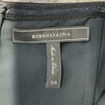 BCBGMAXAZRIA Formal Black Sequin One-Shoulder Slit Gown Size 4 Small S Photo 9