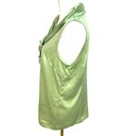 The Limited  Satin Green Blouse Women’s Size S Top Sleeveless Statement Ruffle Photo 5