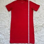 Everlane Dress The Weekend Tee Pocket Crewneck Short Sleeve Red XXS Photo 11