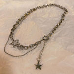 Star Double Layers Necklace Collarbone Chain Photo 0