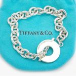 Tiffany & Co. Rare 1837 Toggle Chain Bracelet Sterling Silver 7” – Vintage Photo 2