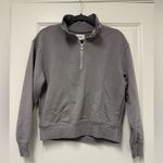 Mate the Label  Organic Fleece Quarter-Zip Sweatshirt Size XS Photo 2