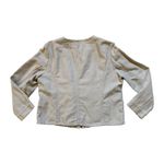 Chico's Tan Linen Cotton Blend Zip up Women Jacket Gorpcore Utility Minimalist Photo 2