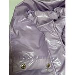 Women’s Unreal Fur Fractals Puffer Jacket Size XL Purple Photo 6