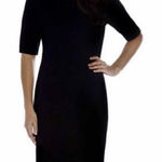 Mario Serrani NWT Womens Mario Serrano Black Textured Bodycon Dress - Sz S Photo 0