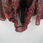 Cathy Daniels  Vintage Paisley Top Rhinestone Sparkle Red Multi Size 3X Plus Photo 6