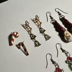 Christmas Holiday Pierced Earrings Lot Of 4 Photo 3