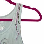 new Project e Vintage ❃ Floral Graphic Tank ❃ Baby Blue with Embroidery ❃ Large Photo 1