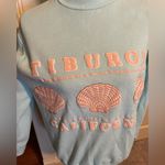Vintage 80s Baby Blue Tiburon Sweatshirt Bay Area California Marin Sz M Seashell Size M Photo 8