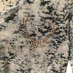 Sheplers Beautiful Patterned Women's Long Sleeve Blouse in Blue and White Bling Size L Photo 5