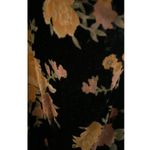 Vestique Black Floral One Shoulder Long Sleeve short Dress Women's Sz Small Photo 3