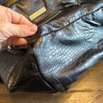 Petunia Pickle Bottom Black Faux Croc Diaper Bag Backpack Pad Wipes Container Photo 4