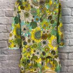 LIBERTY OF LONDON for TARGET Blouse Sunflower Top Green Photo 9