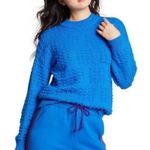 NWT Lego x Target Women's Blue Textured Polka Dot Sweater Blouse Top Sz M Size M Photo 1