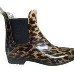 J.Crew women's chelsea cheetah casual fashion rain boots 1" heel size 7 Photo 0