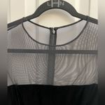 Vera Wang  Dress Cap Sleeve Black Velvet Sheer detail Size 2 Photo 1