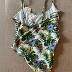 Revamped Tropical Floral One-Piece Swimsuit Size L Photo 2