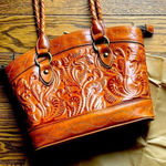 Patricia Nash  Zorita Leather Tooled Shoulder Bag‎ Western Boho A27 Photo 0